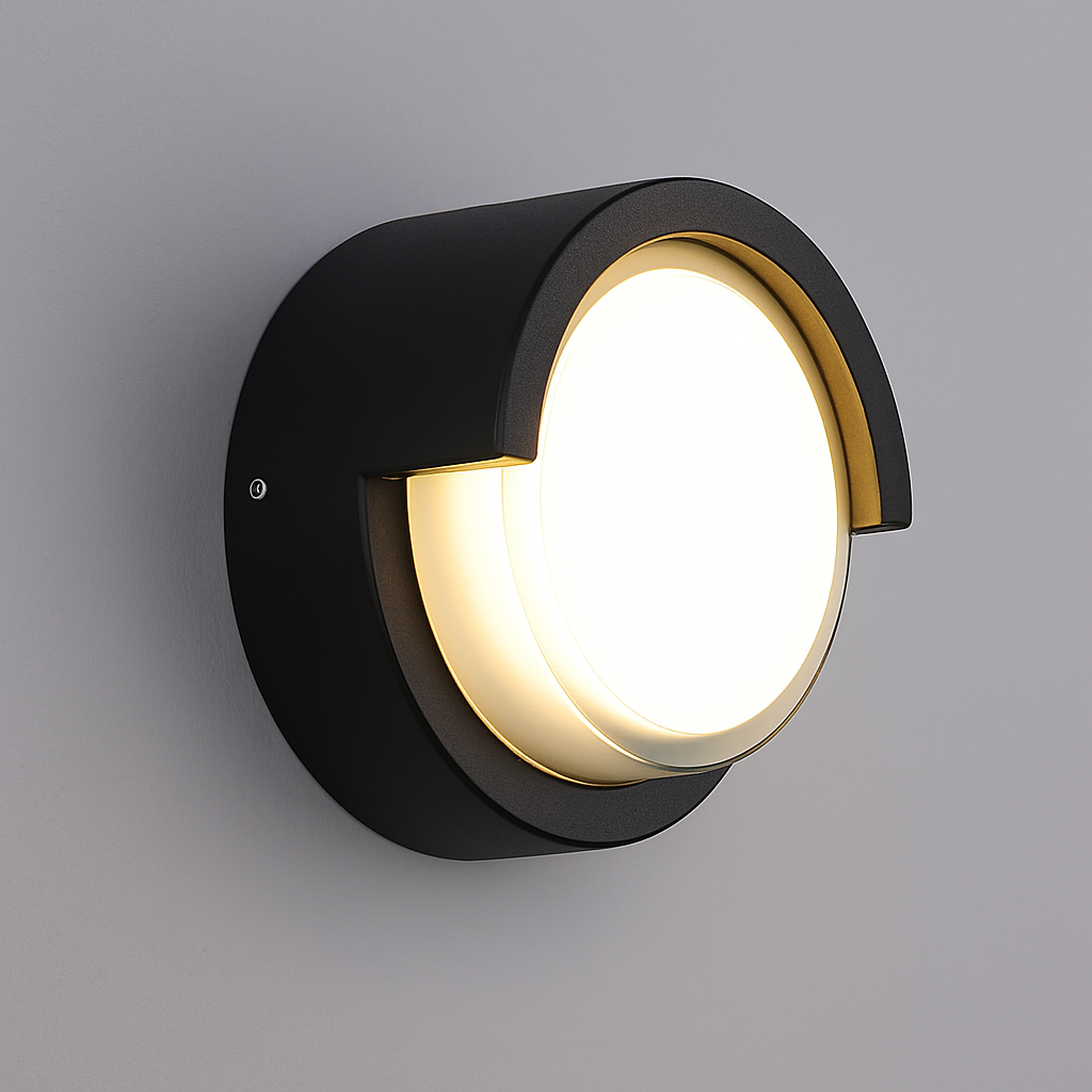 Waterproof garden wall sconce mounted on patio