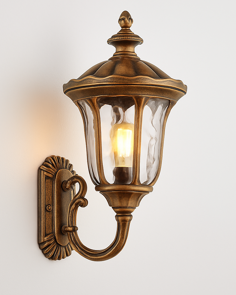 Side angle view showing borosilicate glass diffuser and fixture details