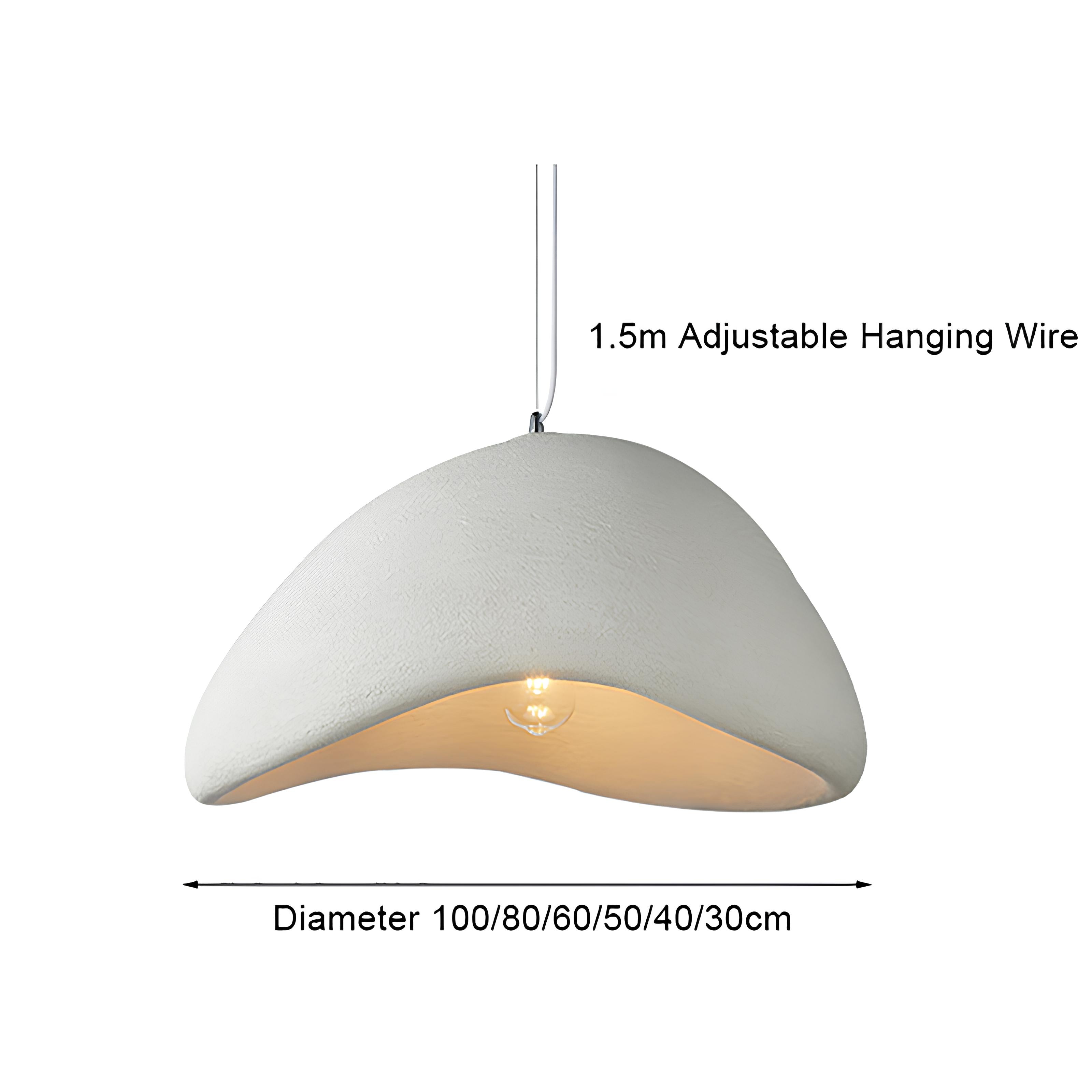 Hikari Pendant Light – Japandi Sculptural Shade - TheMinimalObject
