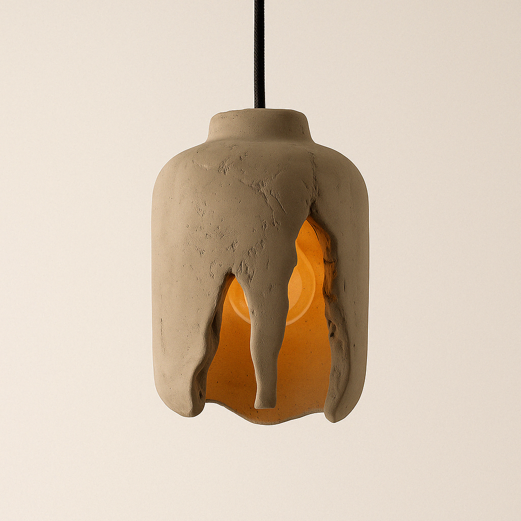 Kasa Pendant Light – Cement Form in Raw Grey - TheMinimalObject