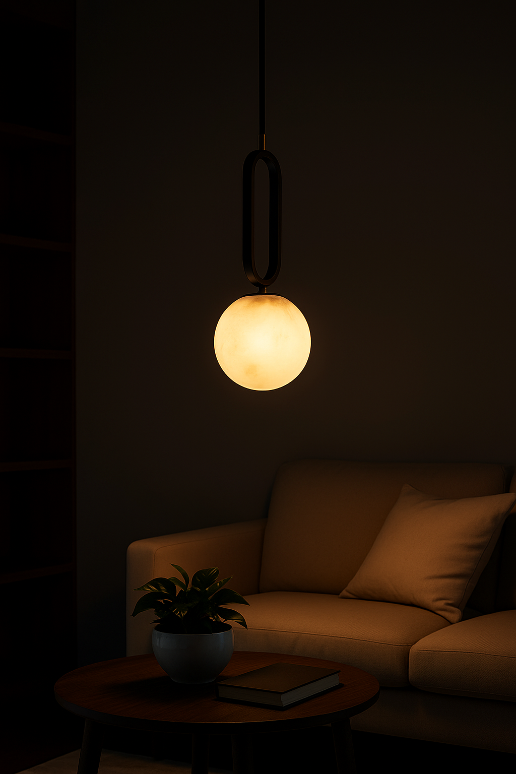 Kori Alabaster Minimal Pendant Light - TheMinimalObject