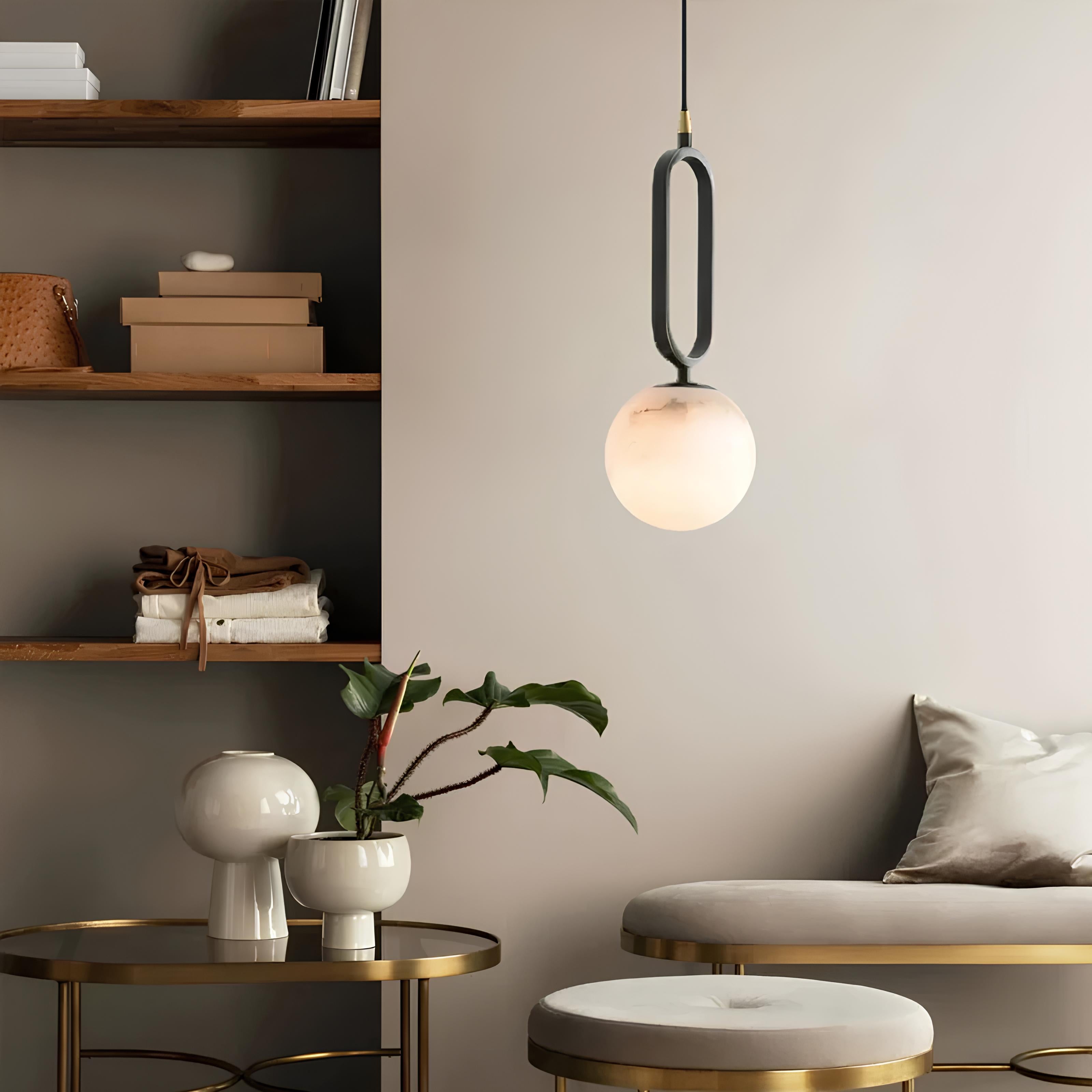 Kori Alabaster Minimal Pendant Light - TheMinimalObject
