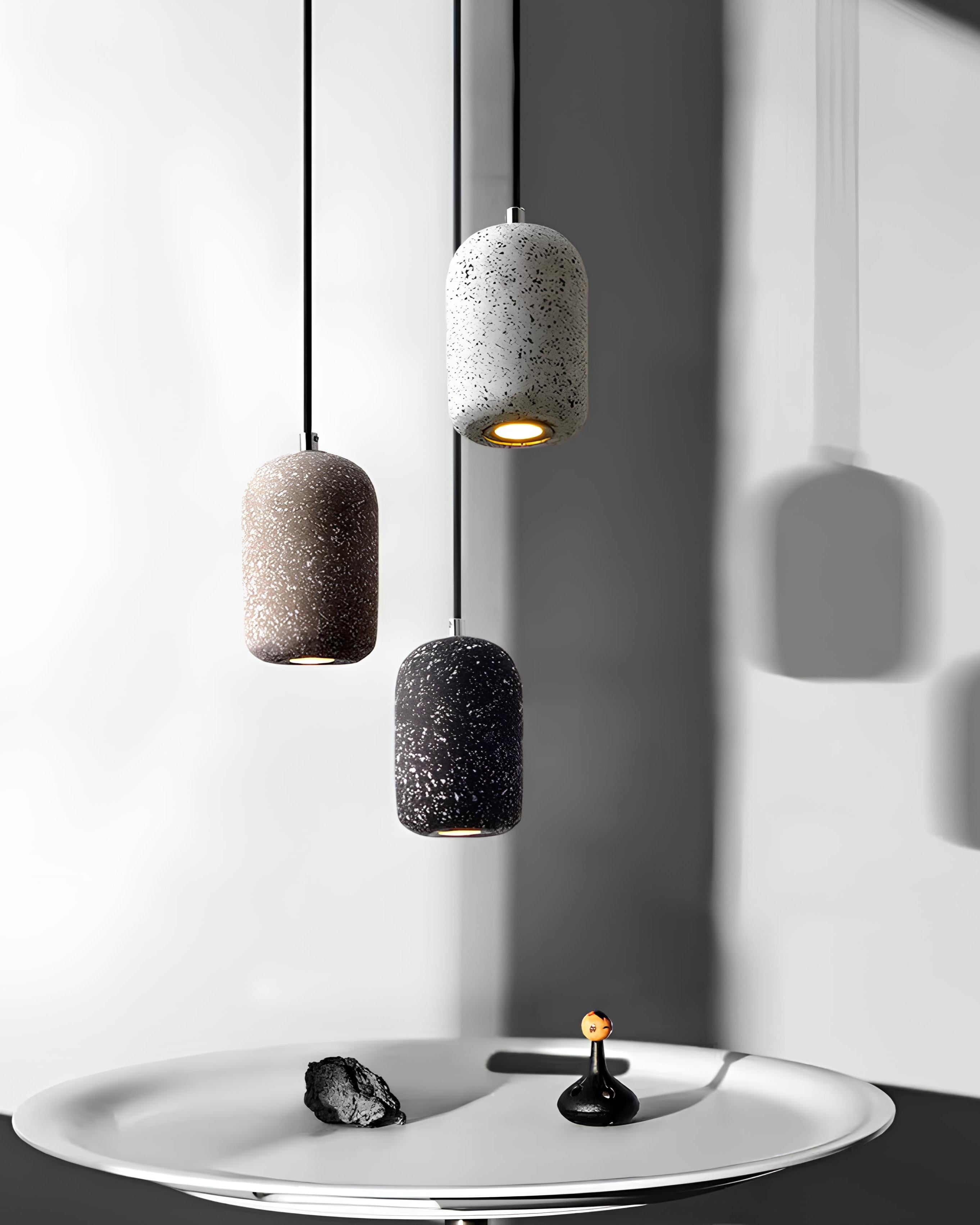 Koro Pendant Lamp – Nordic Cement Light - TheMinimalObject