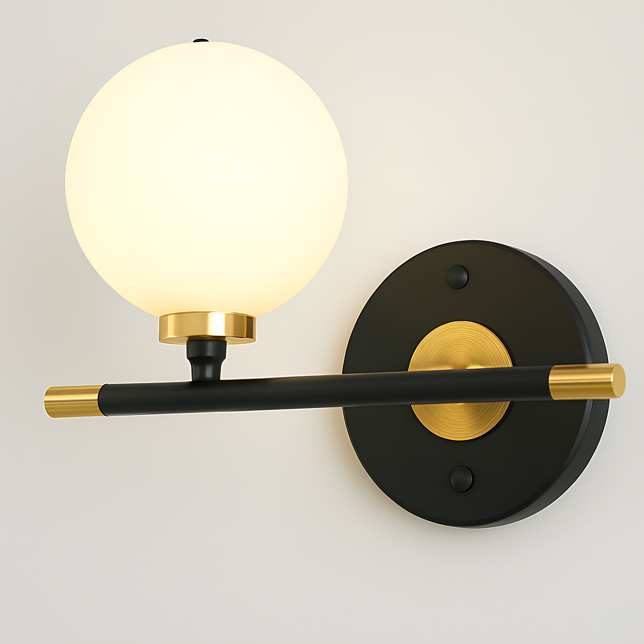 Luna Wall Lamp – Gold Glass - TheMinimalObject