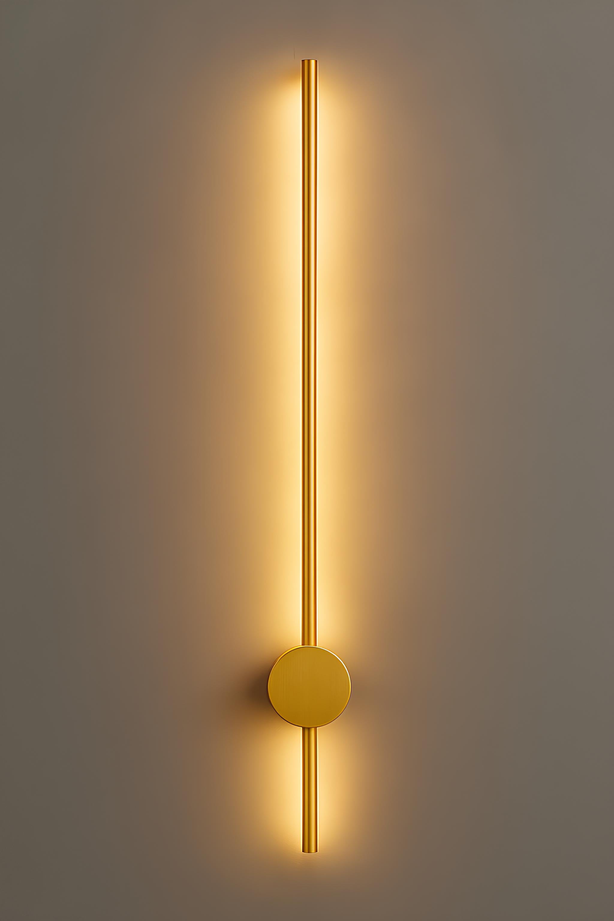 Linea gold wall lamp minimalist style