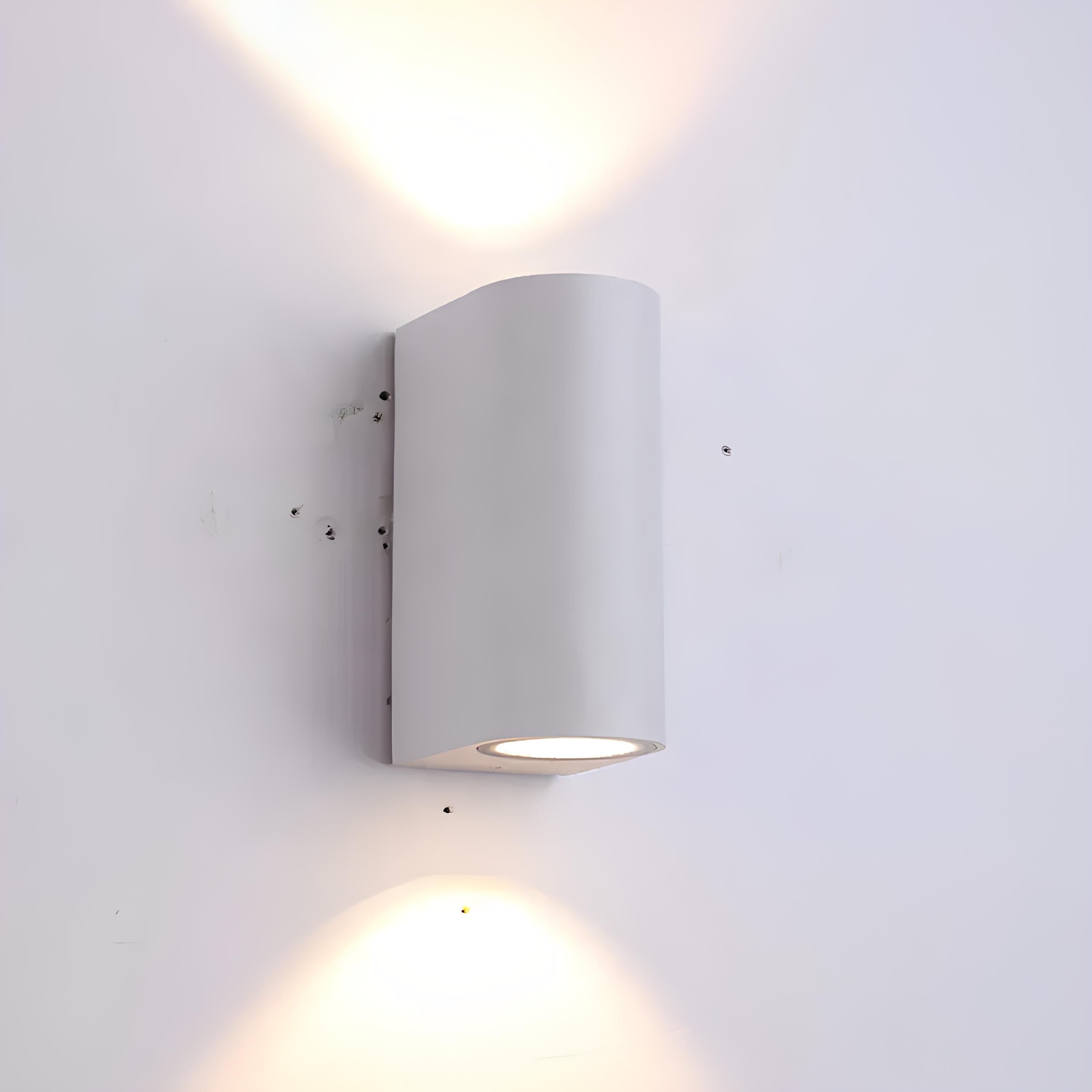 Modern aluminum waterproof wall lamp mounted on exterior