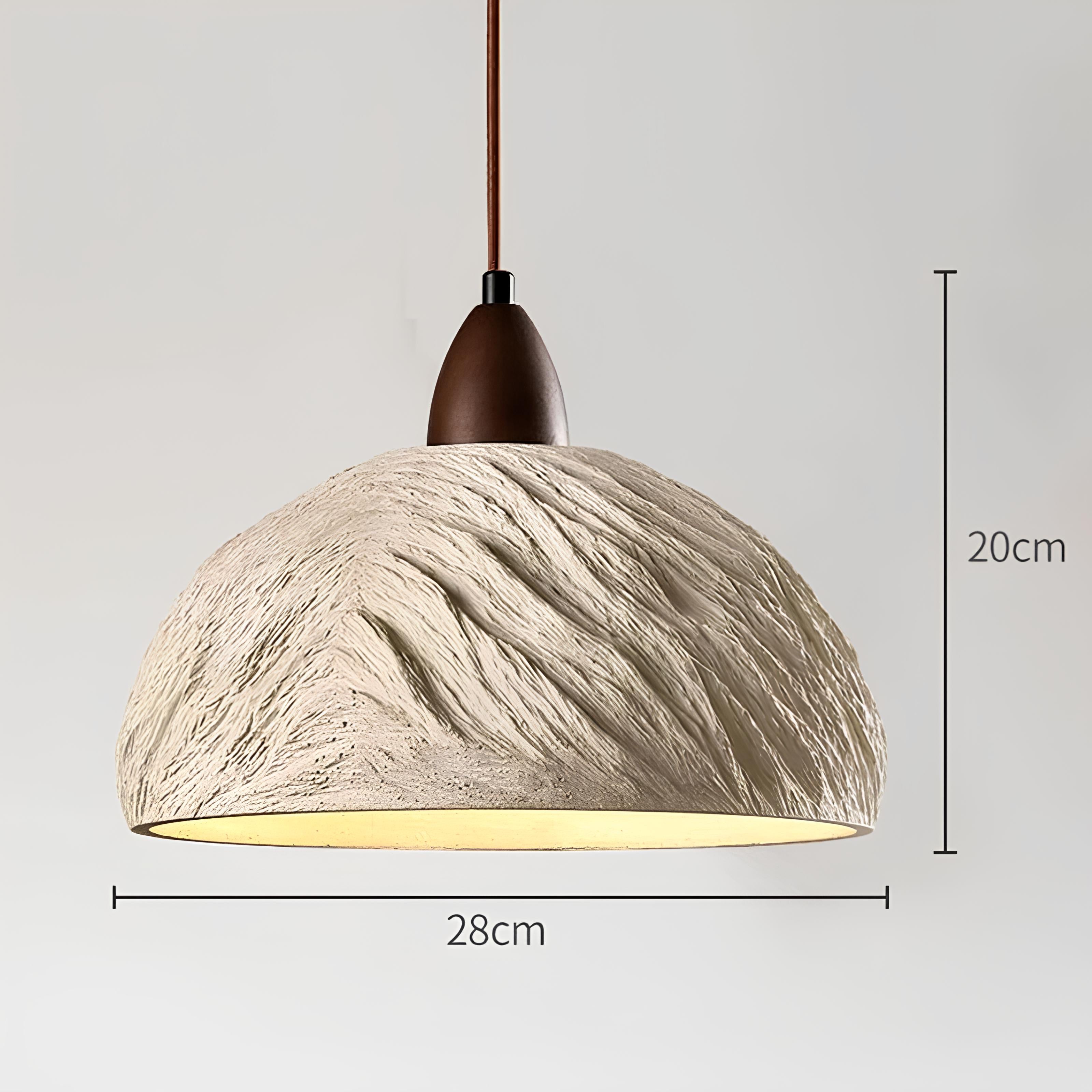 Nara Wood & Cement Pendant Light - TheMinimalObject