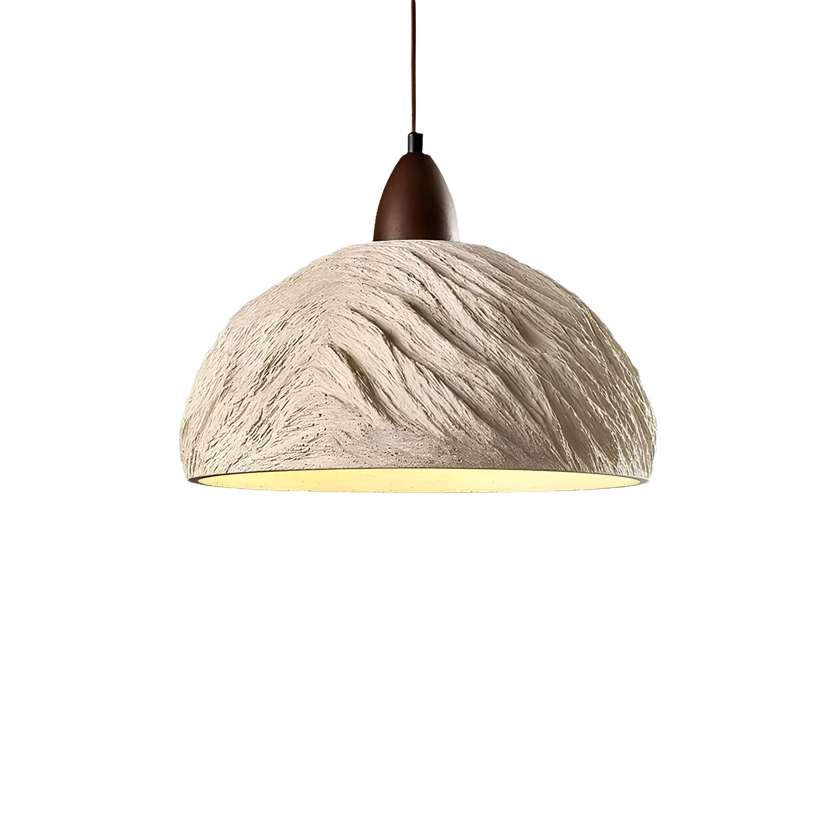 Nara Wood & Cement Pendant Light - TheMinimalObject