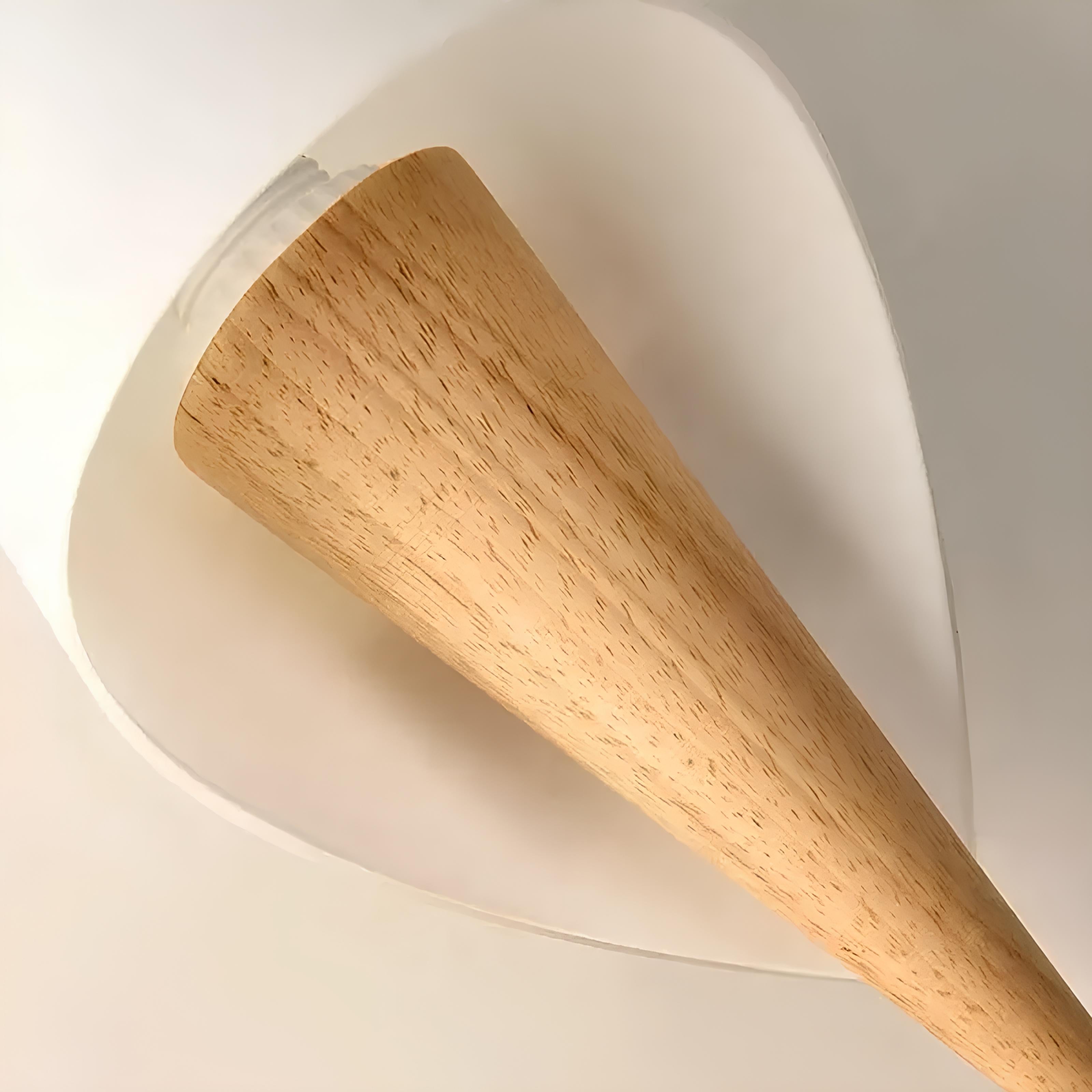 Norr Wall Lamp – Scandinavian Glass & Wood Light - TheMinimalObject