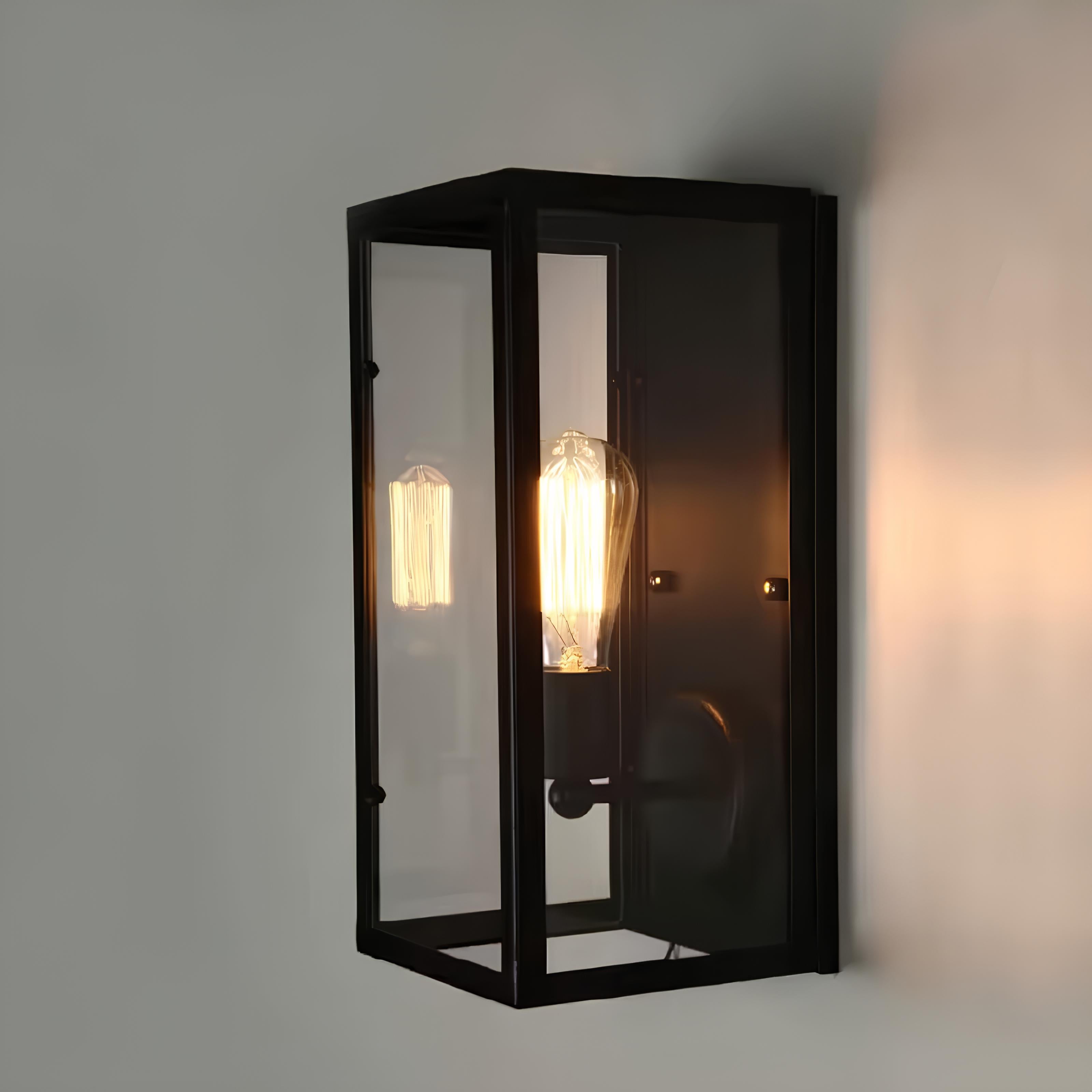 Nova Outdoor Lantern – Stainless Steel Wall Box Light - TheMinimalObject