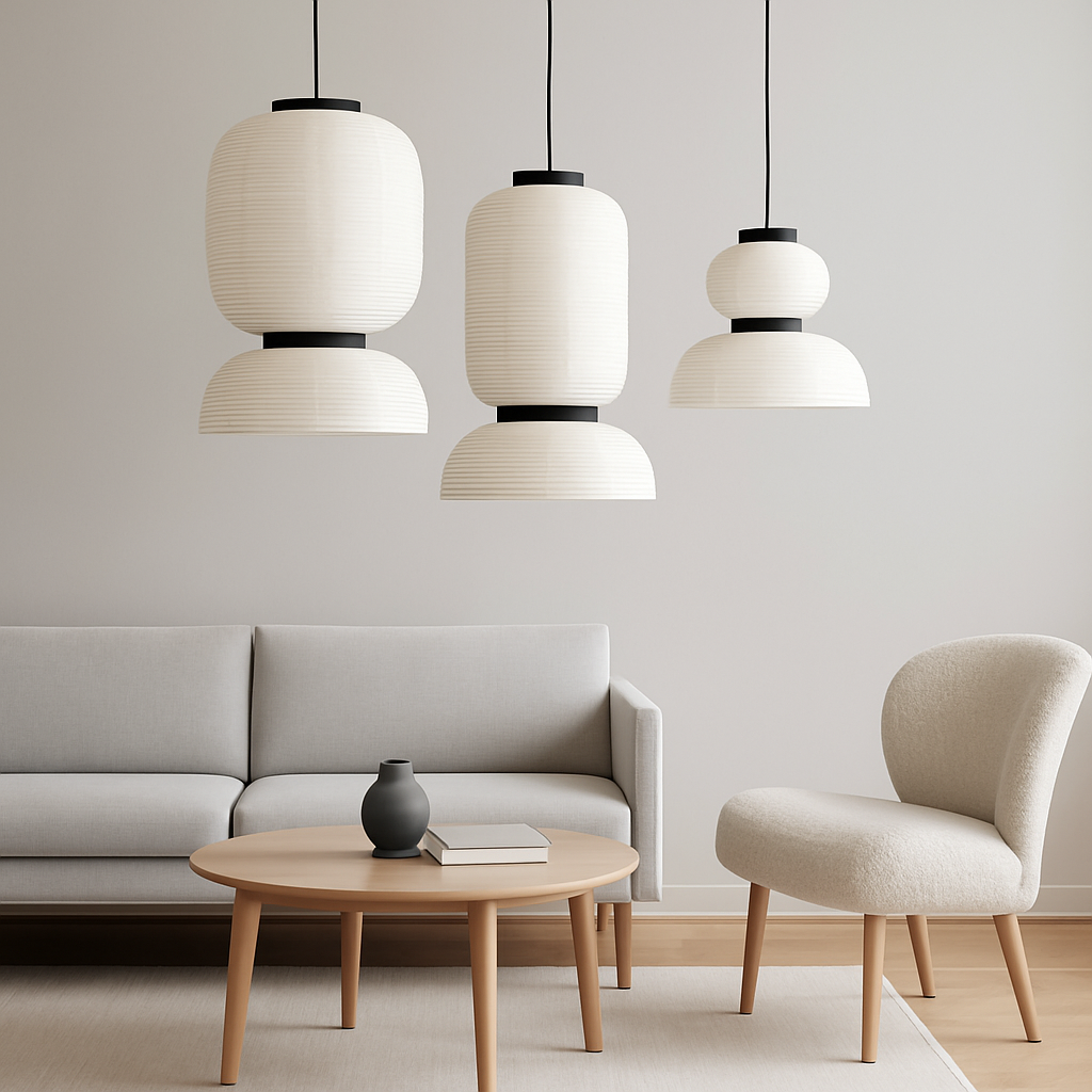 Sakai Wabi-Sabi Paper Pendant Light Set (3 Pieces) - TheMinimalObject