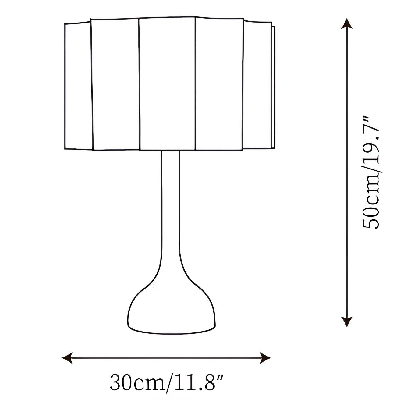 Sora Table Lamp – Pine Wood & Linen Fabric Light - TheMinimalObject