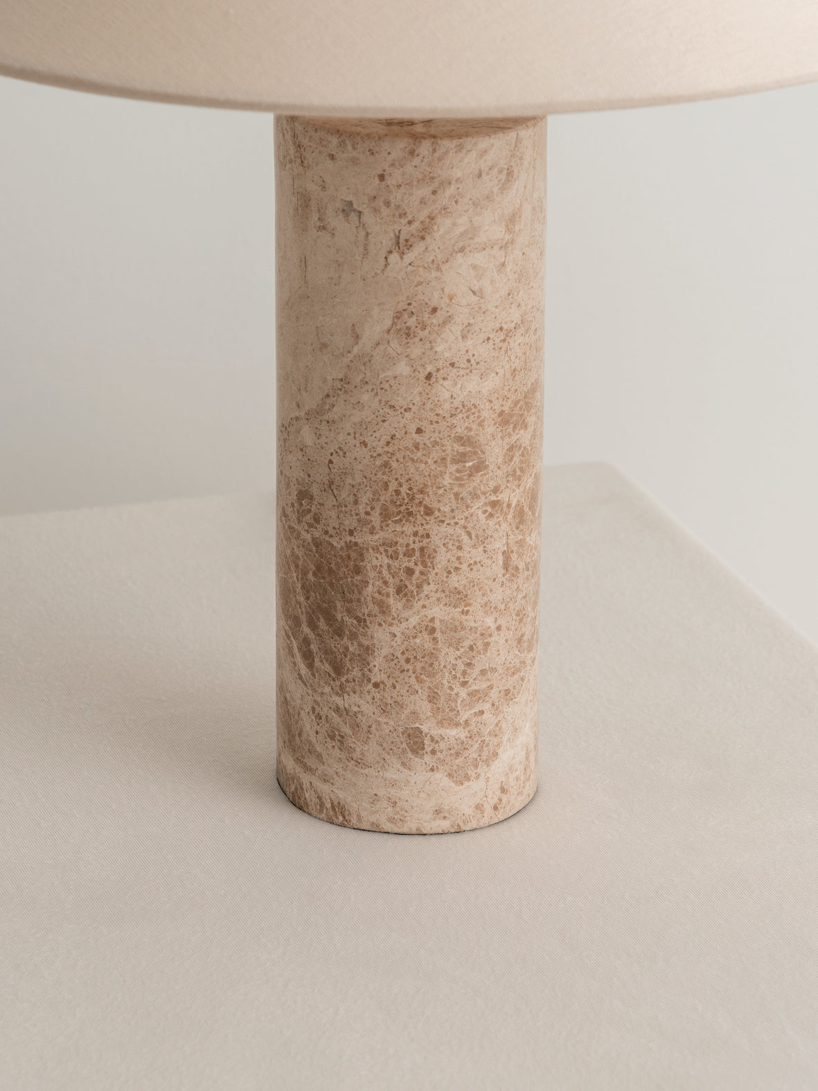 Modern natural stone lamp with soft warm white LED light
