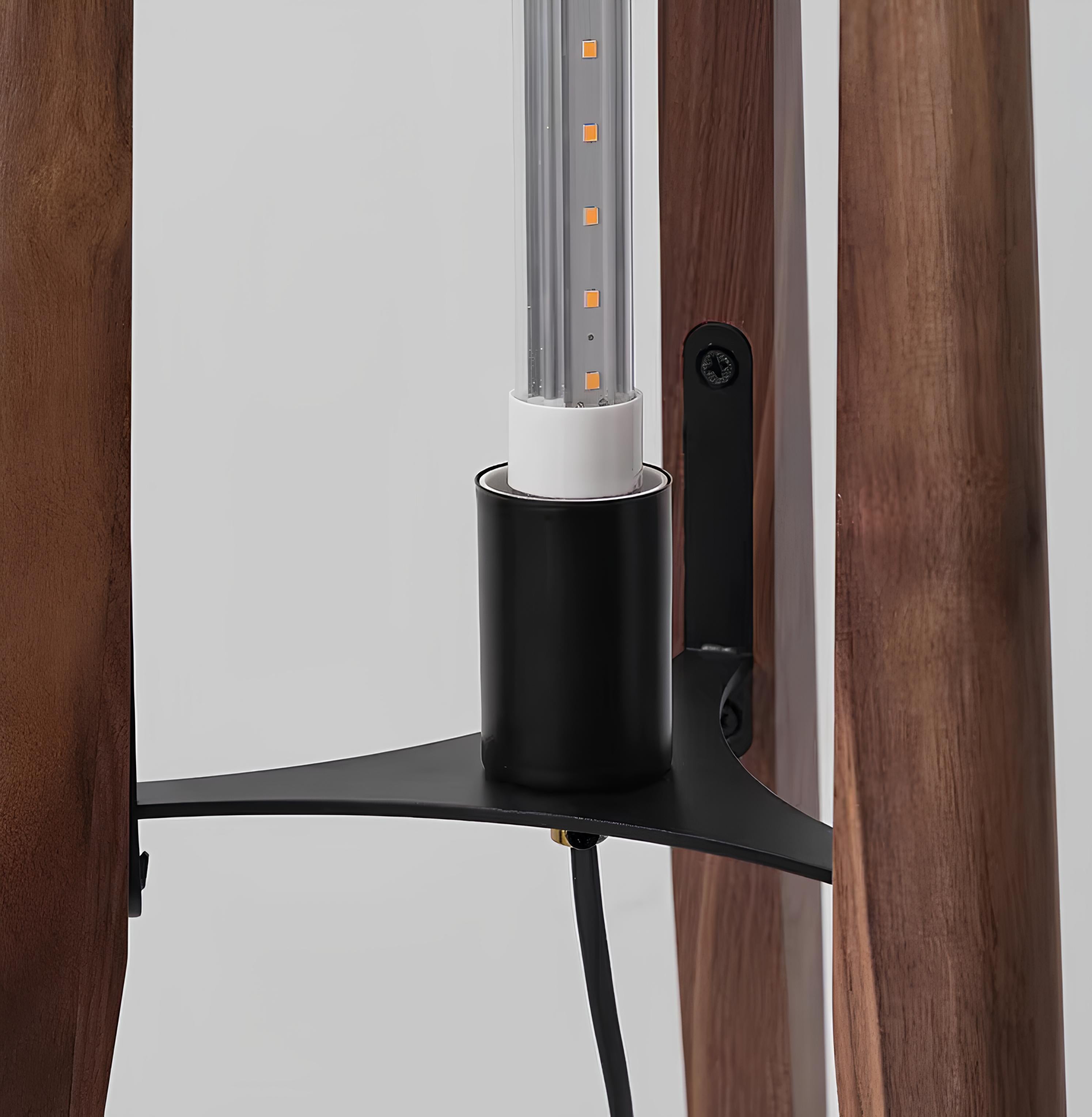 Toki Floor Lamp – Wabi-Sabi Solid Wood Standing Light - TheMinimalObject