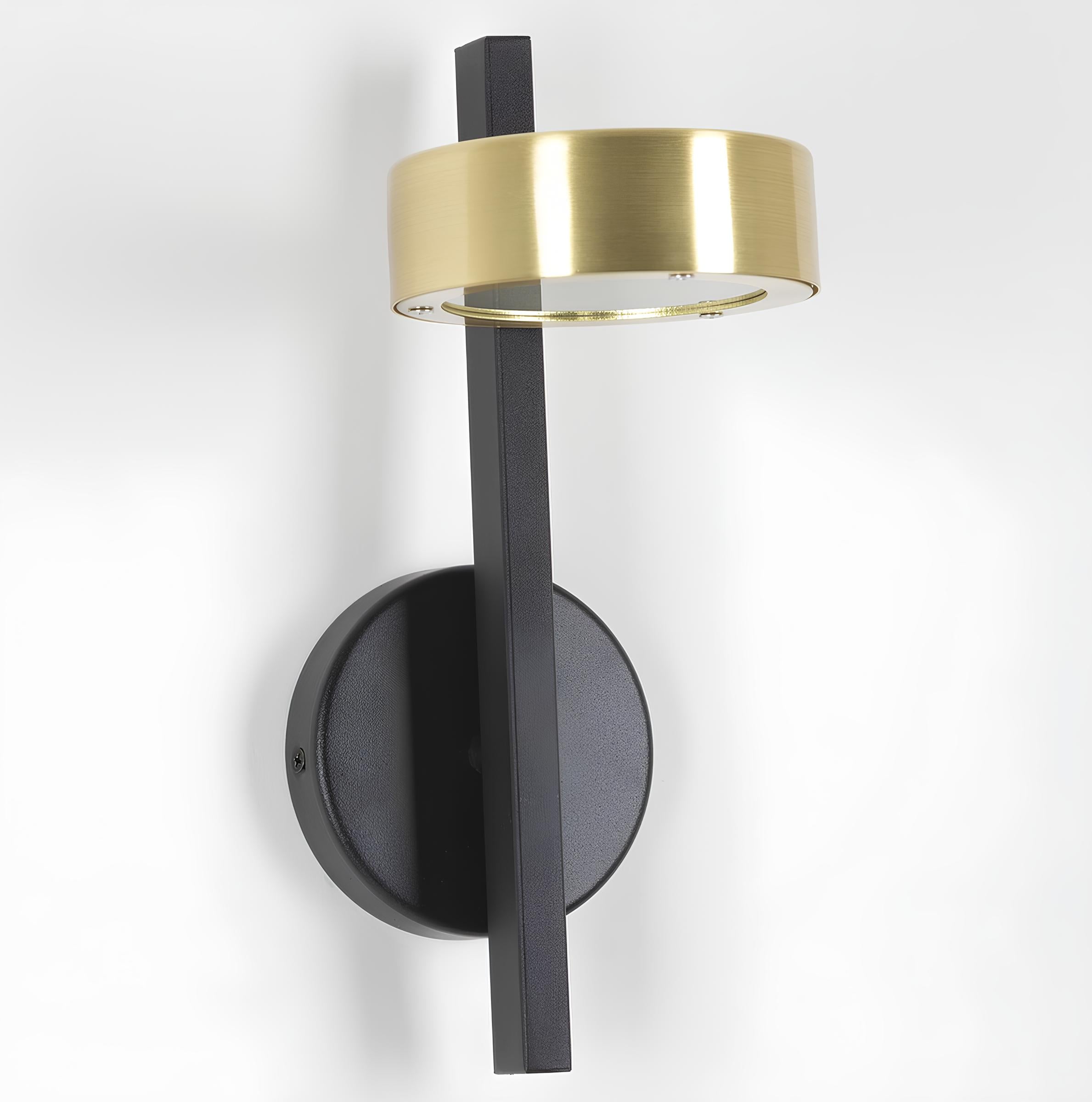 Vera Modern Minimal Wall Light – Cylindrical Black Metal - TheMinimalObject