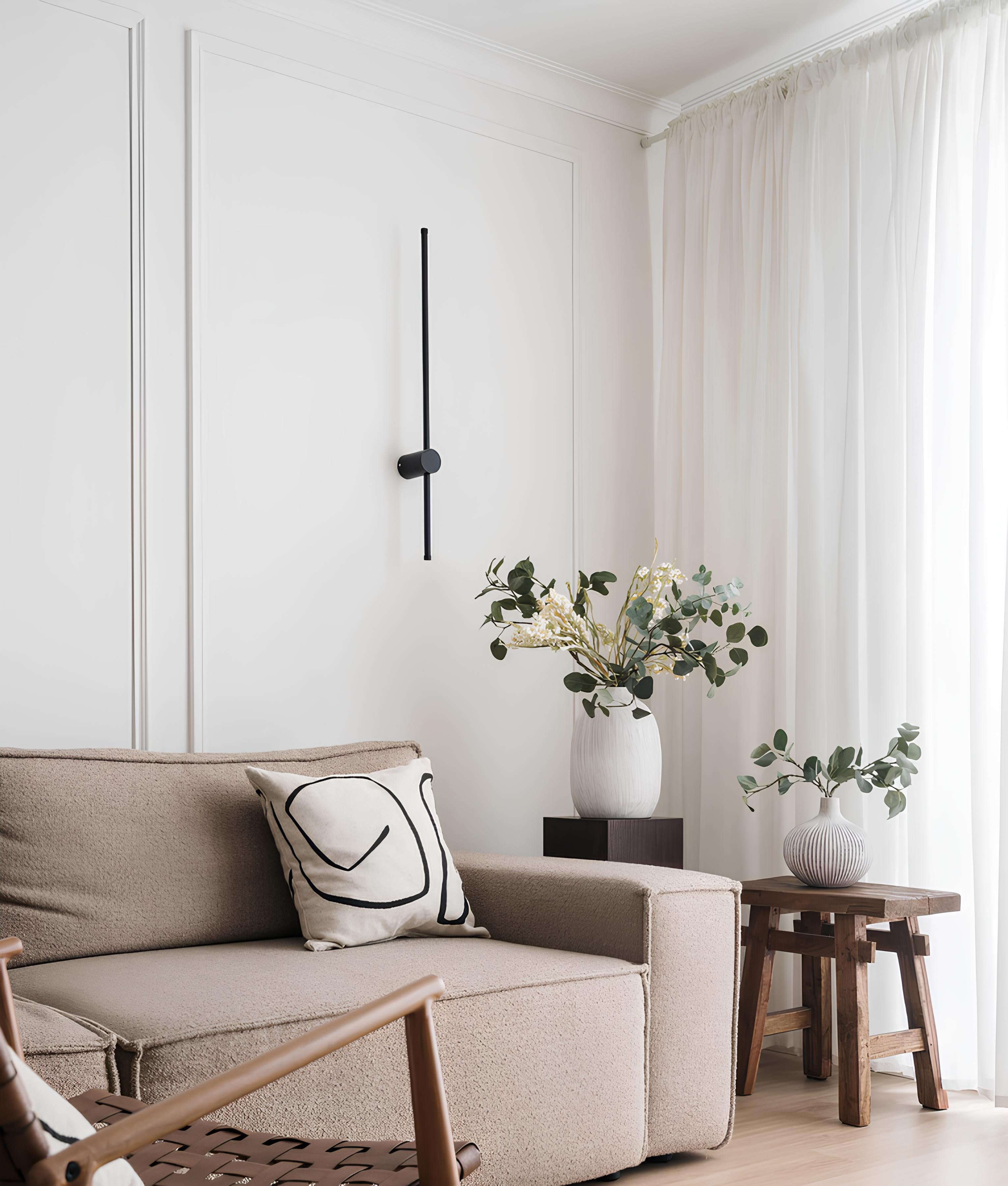 Lune Modern LED Wall Light – Minimalist Rotatable Long Wall Bar - TheMinimalObject