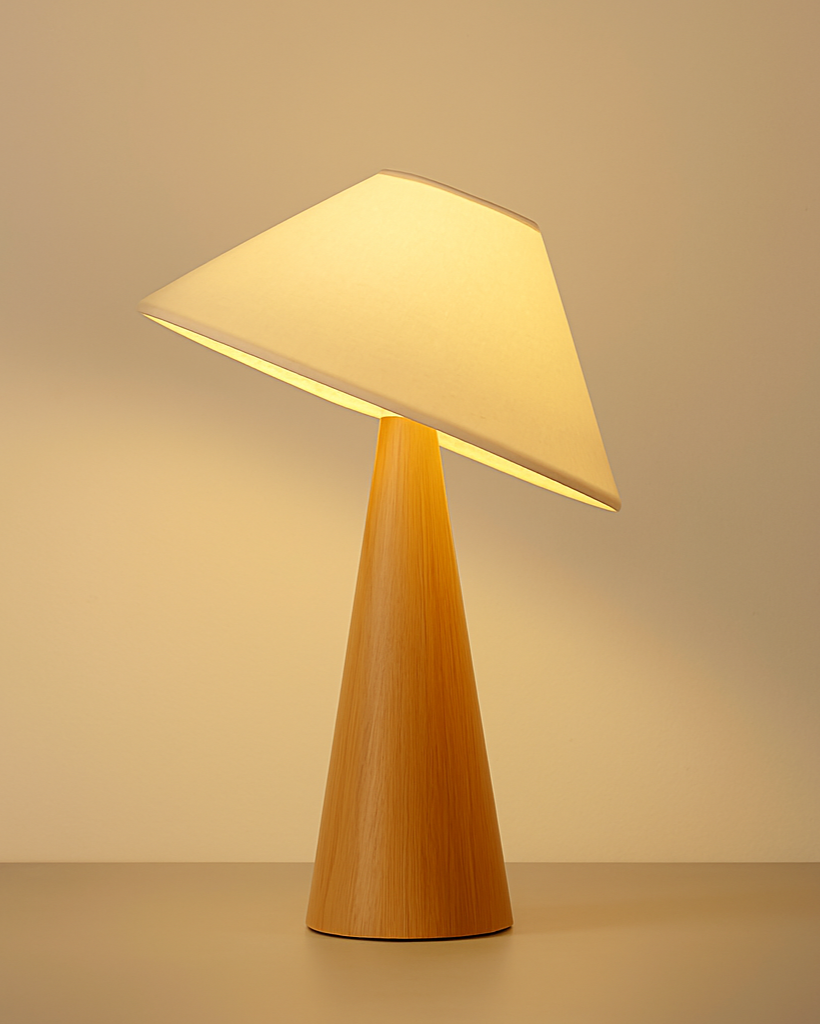 Nam Floor Lamp – Zen Art Wabi Sabi Wood & Fabric Light - TheMinimalObject