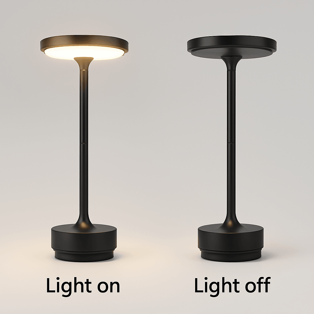 Touch Table Lamp Minimal Design On OFF