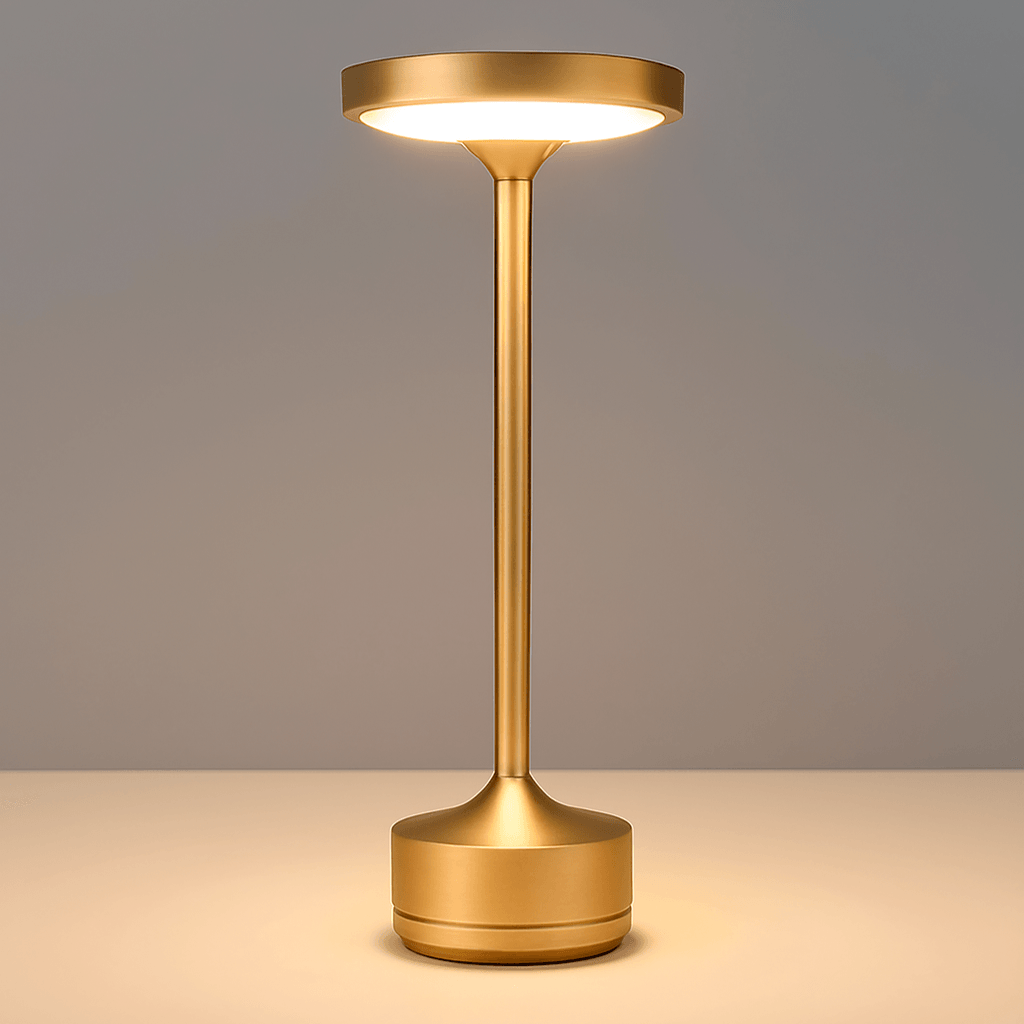 Touch Table Lamp Minimal Design Golden Color