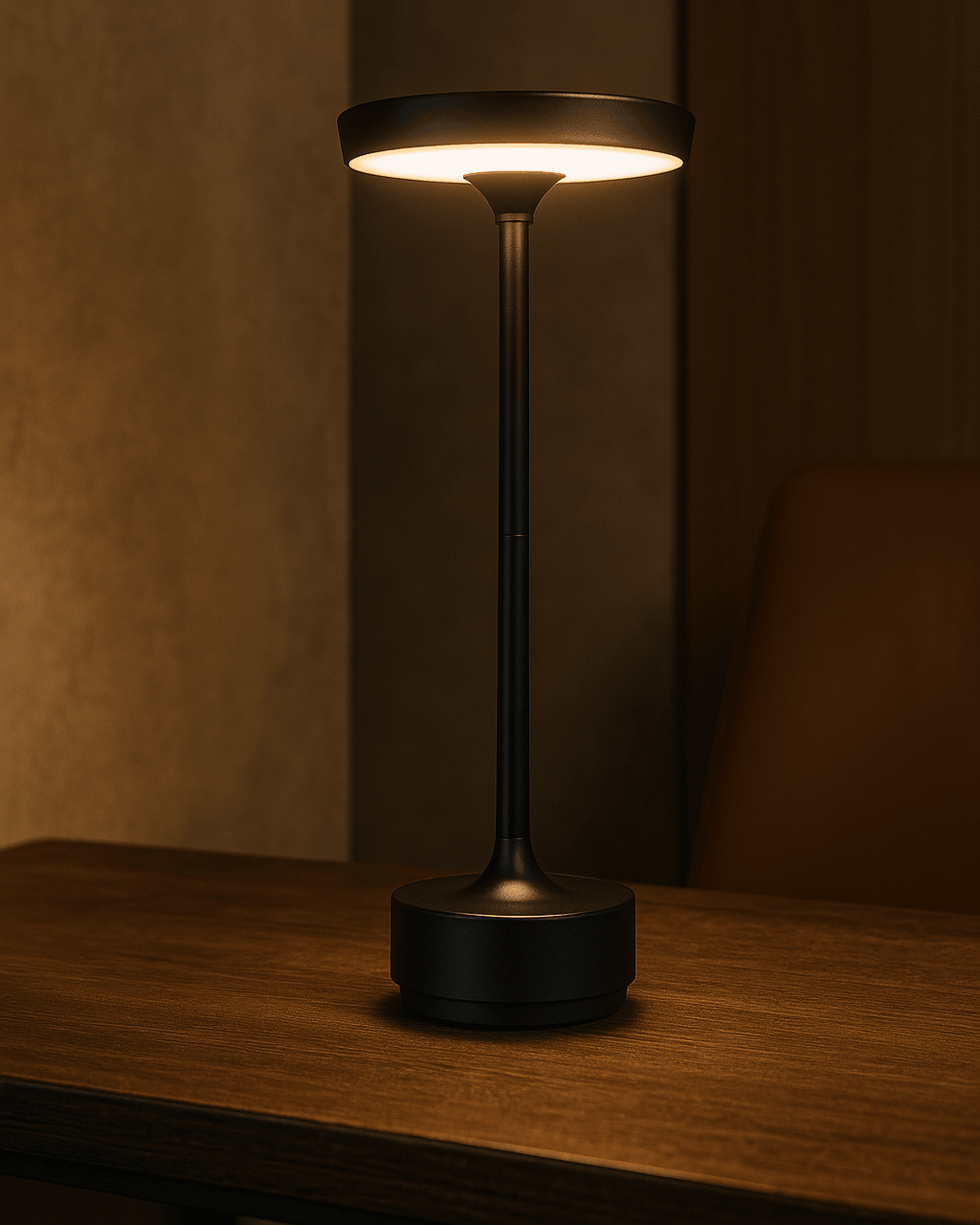 Noir Touch Table Lamp - Marble Base & Warm Dimming - TheMinimalObject