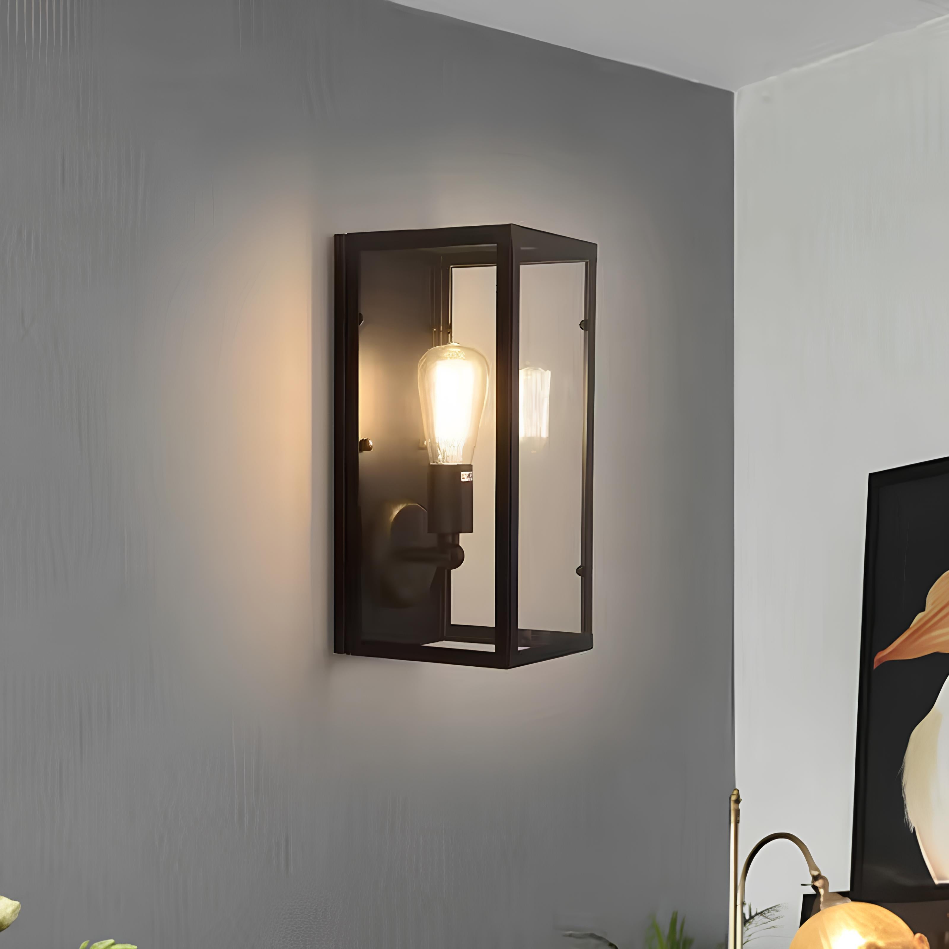 Nova Outdoor Lantern – Stainless Steel Wall Box Light - TheMinimalObject