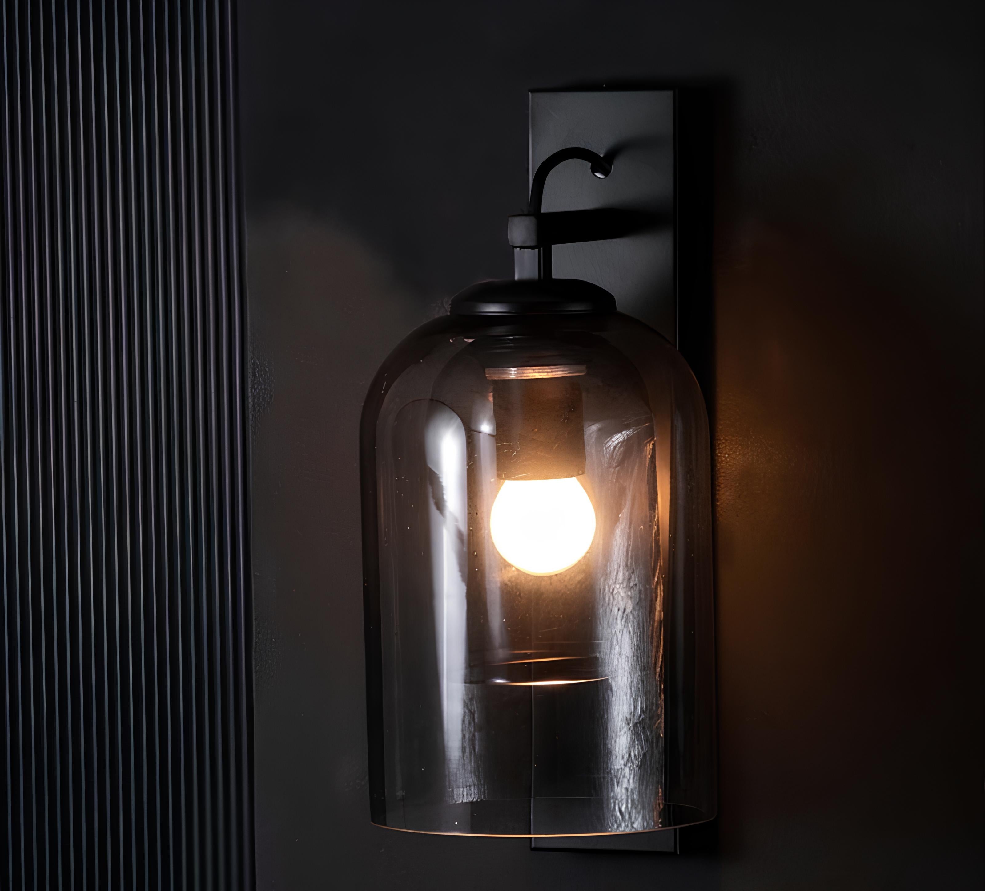 Oro Wall Lamp – Black Smoke Glass - TheMinimalObject