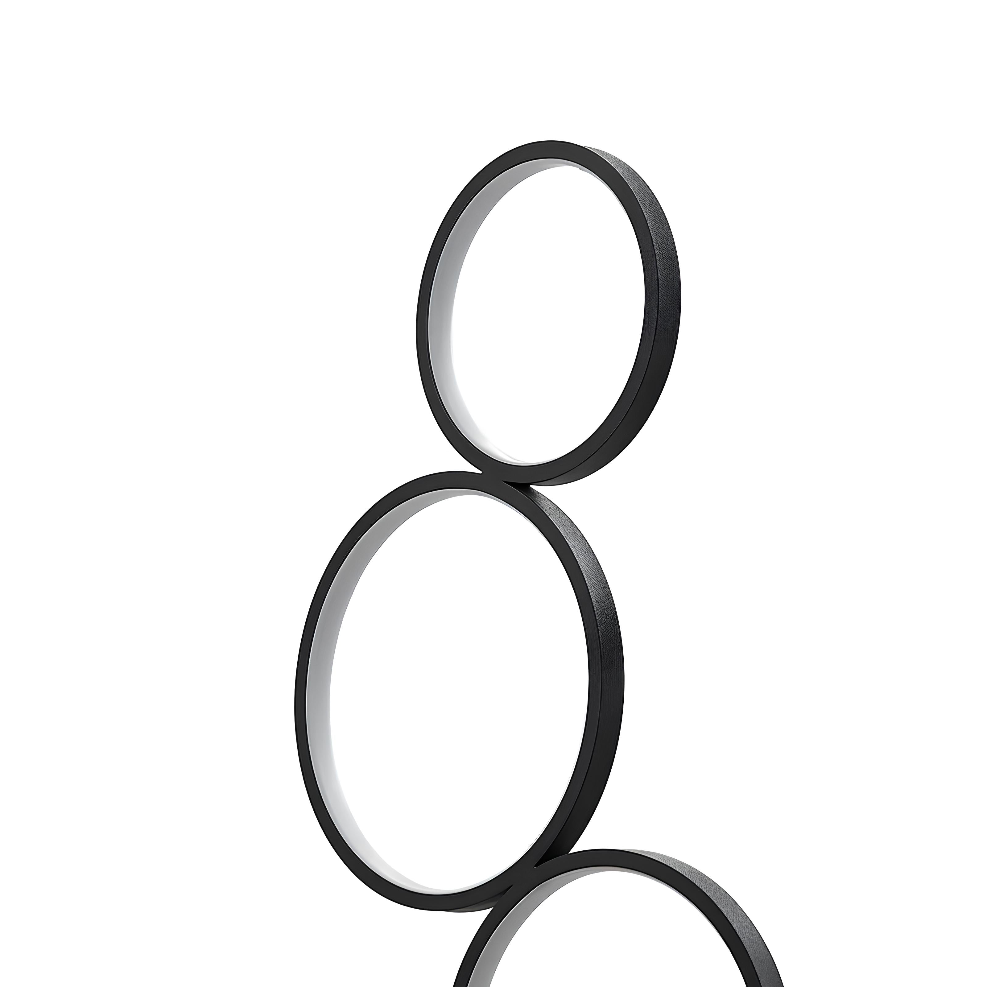 Sculptural freestanding light fixture for office or living room