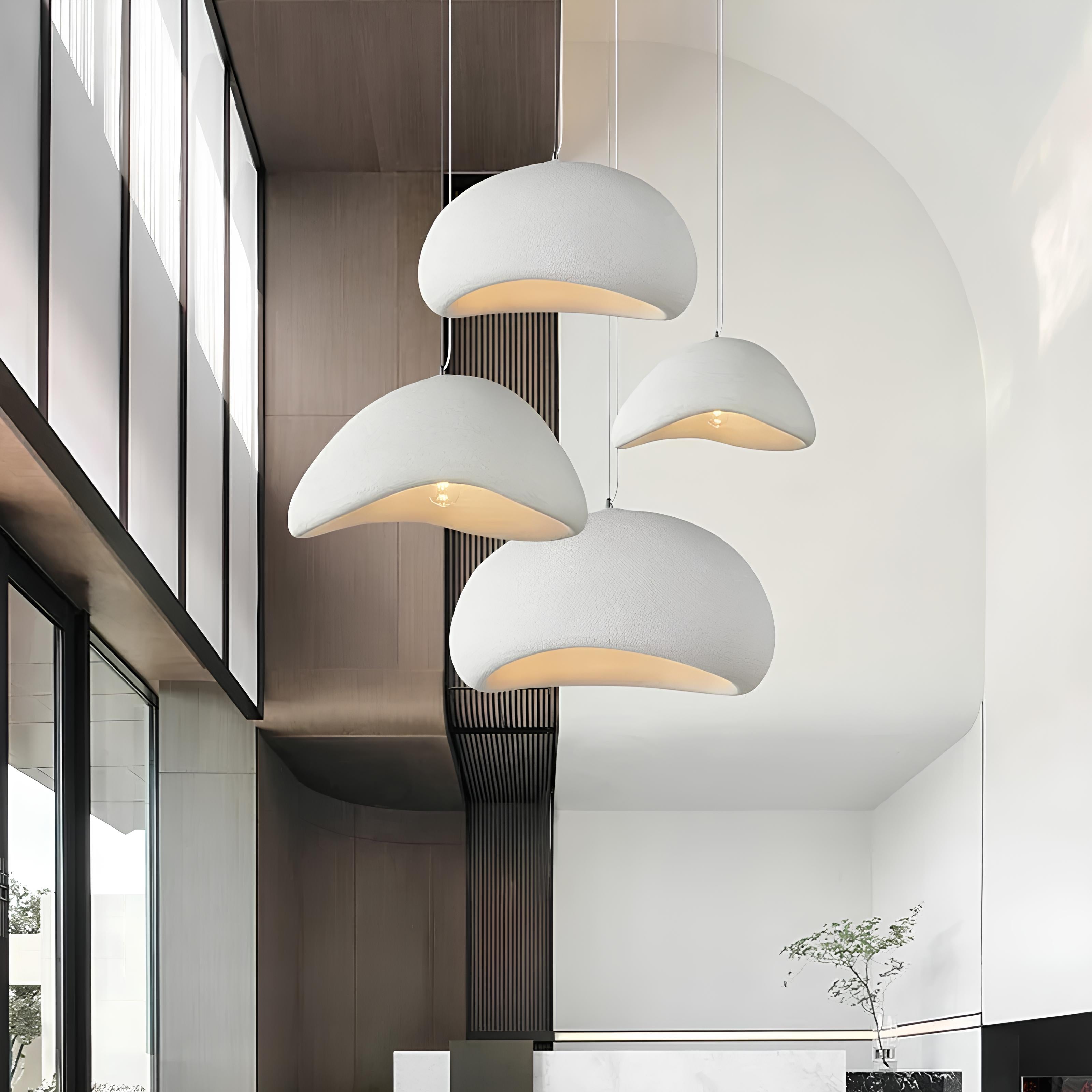 Hikari Pendant Light – Japandi Sculptural Shade
