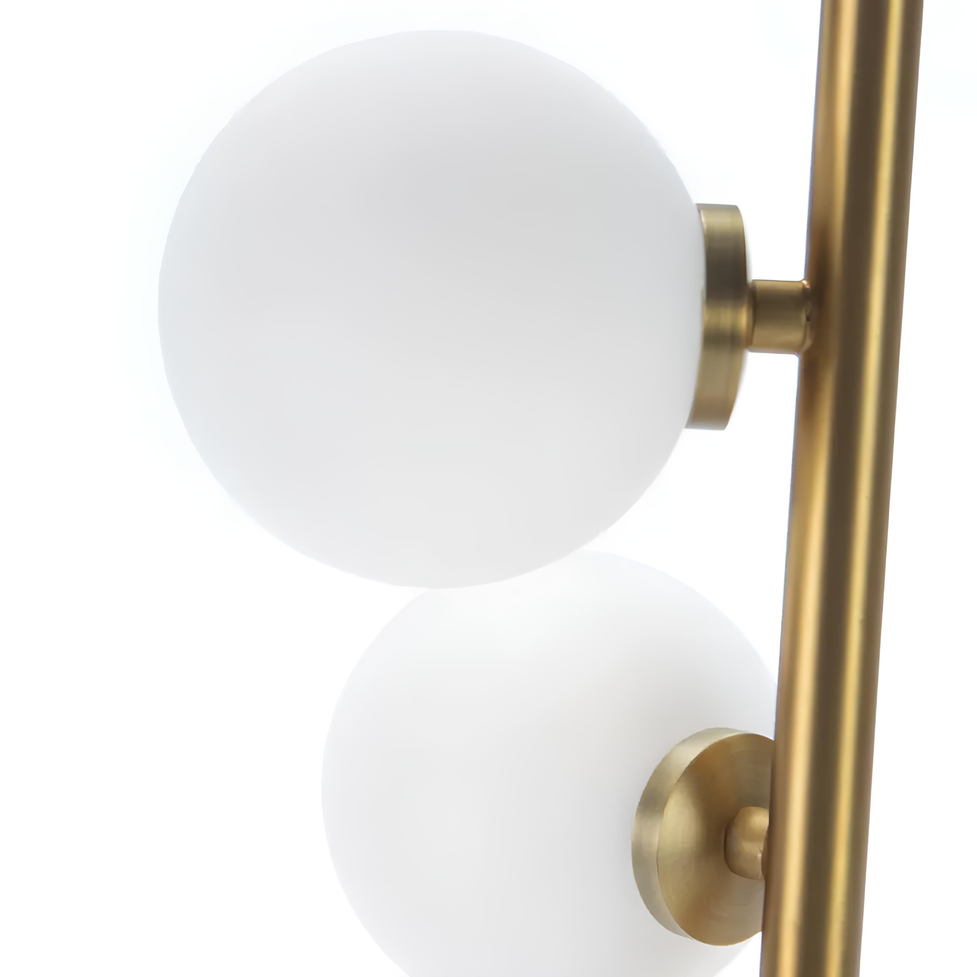 Sol Floor Lamp – Glass Multi Globe with Marble Base - TheMinimalObject
